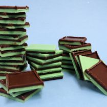 stacks of gourmet chocolate mints