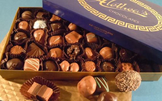 box milk & dark chocolates, gourmet chocolate assortment