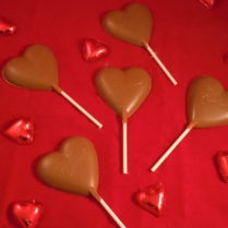 Chocolate Heart Pops