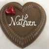 Personalized Valentine chocolate heart