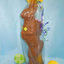 Beautiful 24" hand decorated chocolate Easter Bunny