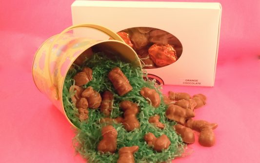Delightful mini Chocolate pieces in Easter shapes