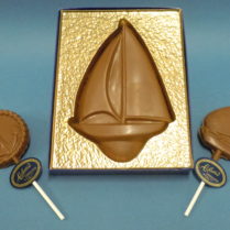 Solid Chocolate Sailboat, Boat Pop, & Anchor Pop
