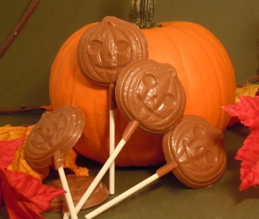 Seasonal Picture of Gourmet Chocolate Pumpkin Pops