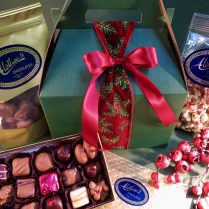 Treasure box filled with Holiday chocolate confections