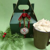 Holiday hot cocoa gift box with cookies