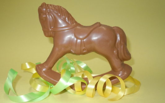 A charming premium milk chocolate Rocking Horse
