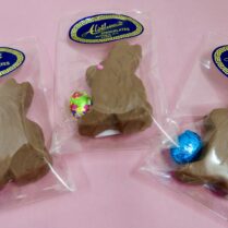 Adorablehand cut Sponge Candy Bunny covered in Chocolate