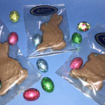 Adprable blue eyed sponge candy bunnies for Easter