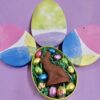 Easter Basket in a colorful egg shaped box