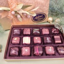exquisite Holiday gift box of Artisan Chocolate Truffles
