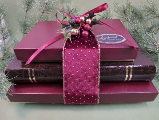 Handsome Holiday Gift Tower of Artisanal Chocolates