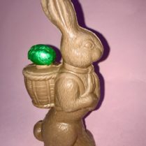 7 inch tall chocolate Easter bunny