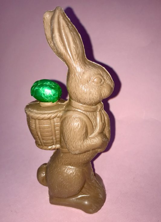 7 inch tall chocolate Easter bunny