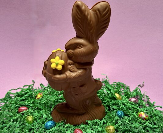 Beautifully decorated Chocolate Easter Bunny