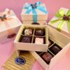 Lovely magnetic close Gift Box decorated for Spring and filled with Artisan Truffles