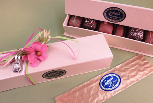 Elite gift of Artisan Truffles in a Spring decorated case