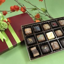 Fall decorated box of Artisan Truffles