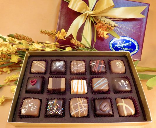 Artisan Truffles in a Fall box.