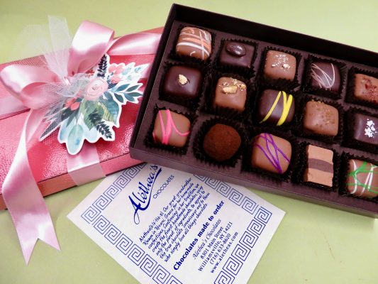 Lovely decorated gift box of artisan Chocolate Truffles