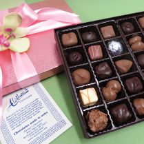 Lovely spring or Easter gift box of artisan chocolates