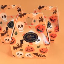 Halloween treasure box filled with chocolates