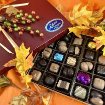 Beautiful Fall gift box of Artisan Chocolates
