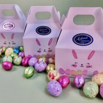 Easter handle box of chocolate Eggs