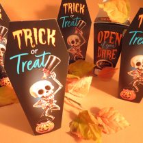 Dancing Skeleton trick or treat chocolates