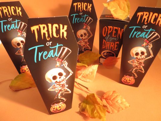 Dancing Skeleton trick or treat chocolates