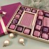 Holiday gift box of artisan chocolate confections