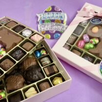 Artisan Chocolates in a festive Easter display box