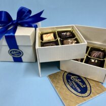 beautiful two tier gift box of artisan truffles