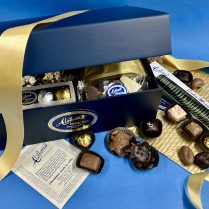 handsome gift box packed with artisan Chocolate confections