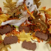 Hand cut sponge candy Halloween Bats