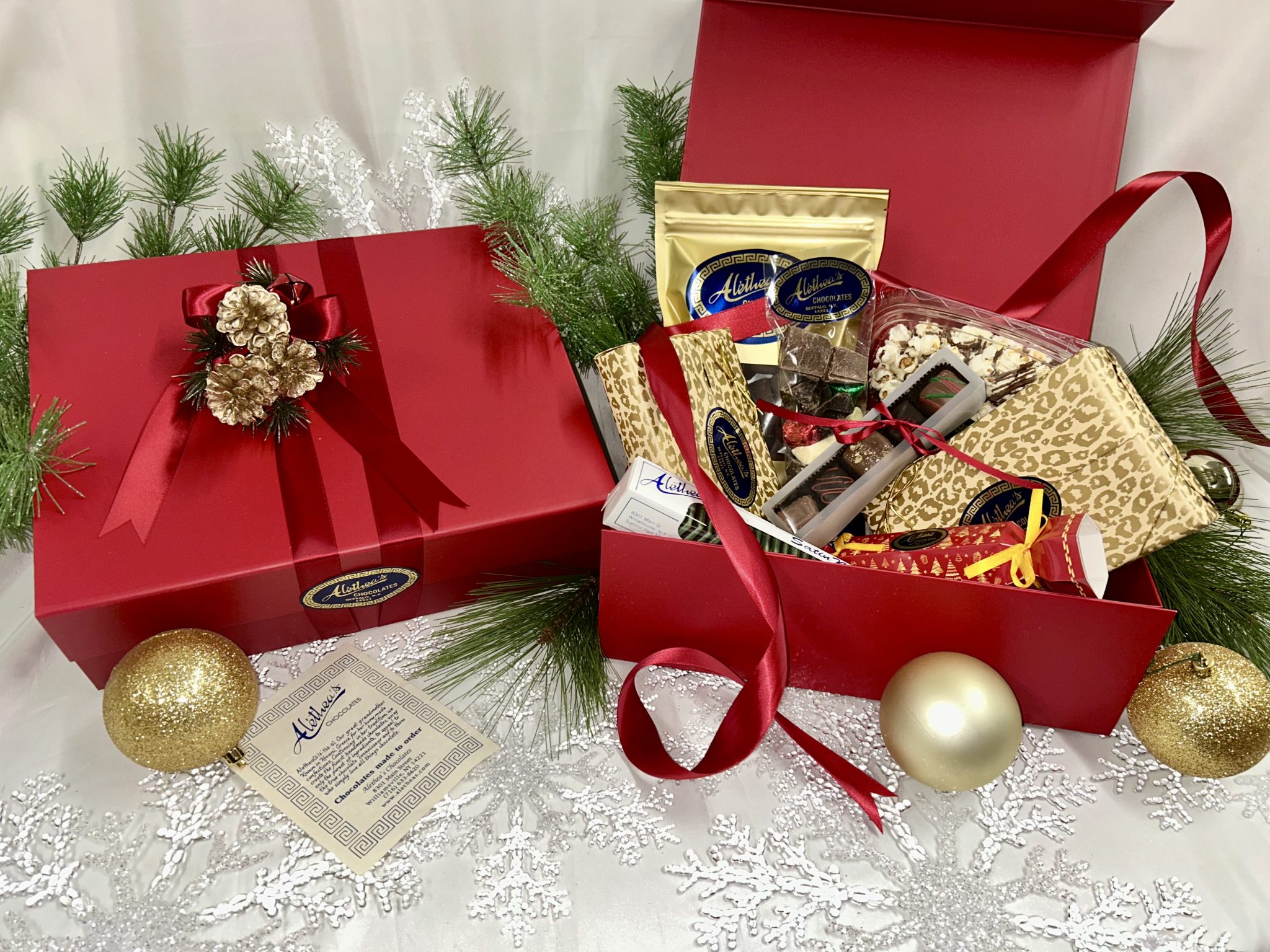 Bountiful Holiday gift box filled with artisan chocolates